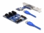 Picture of Delock Riser Card PCI Express x1 to 3 x PCIe x1 with 50 cm USB cable