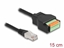 Picture of Delock RJ45 Cable Cat.5e plug to Terminal Block Adapter with push button 15 cm