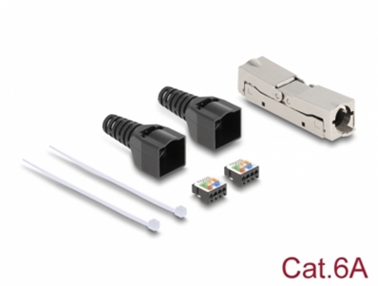 Изображение Delock RJ45 Coupler LSA to LSA with strain relief Cat.6A toolfree