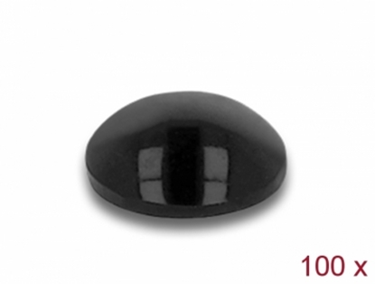 Attēls no Delock Rubber feet round self-adhesive 5 x 2 mm 100 pieces black