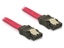Attēls no Delock SATA cable 70cm straightstraight metal red