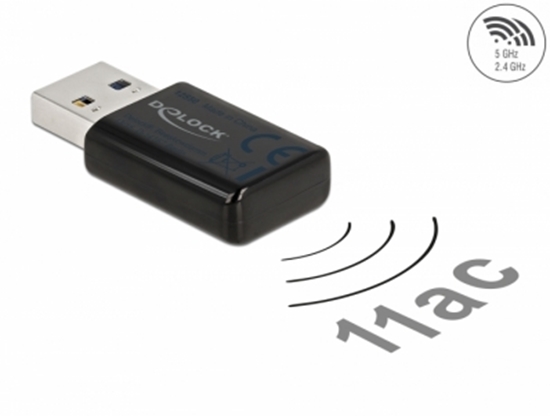 Picture of Delock USB 3.0 Dual Band WLAN ac/a/b/g/n Micro Stick 867 + 300 Mbps
