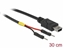 Attēls no Delock USB Power Cable Mini-B to 2 x pin header male separate power 30 cm