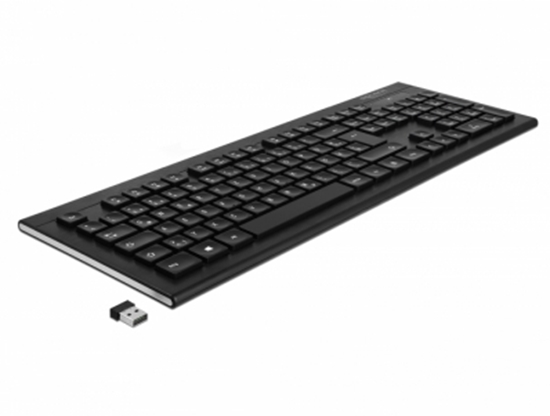 Picture of Delock USB Tastatur 2,4 GHz kabellos schwarz (Water-Drop )
