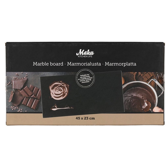 Изображение Dēlis sadales Maku marmora melns 45x23cm