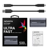 Picture of External SSD|ADATA|SE880|500GB|USB-C|Write speed 2000 MBytes/sec|Read speed 2000 MBytes/sec|AELI-SE880-500GCGY