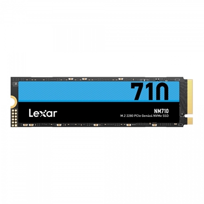 Изображение SSD|LEXAR|NM710|1TB|M.2|PCIe Gen4|NVMe|Write speed 4500 MBytes/sec|Read speed 5000 MBytes/sec|2.45mm|TBW 600 TB|MTBF 1500000 hours|LNM710X001T-RNNNG