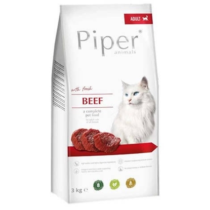 Attēls no DOLINA NOTECI Piper Animals with beef - Dry Cat Food - 3 kg