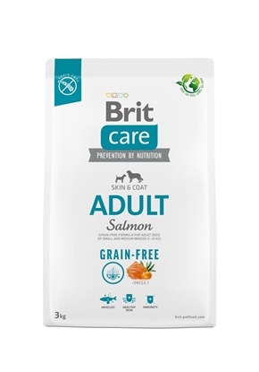 Attēls no Dry food for adult dogs - BRIT Care Grain-free Adult Salmon - 3 kg