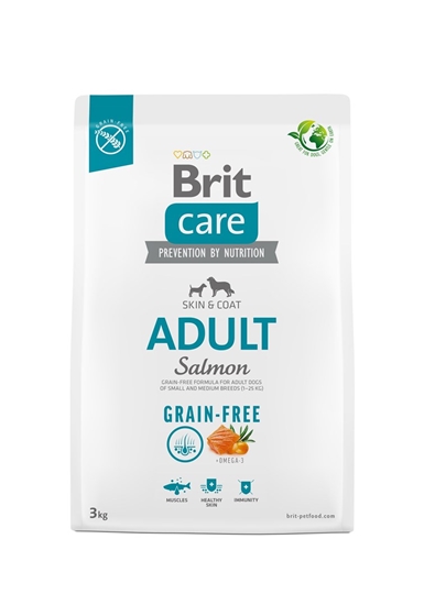 Picture of Dry food for adult dogs - BRIT Care Grain-free Adult Salmon - 3 kg