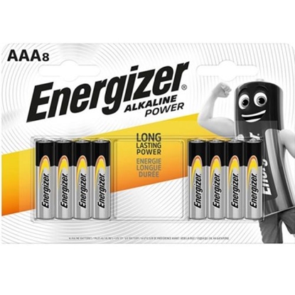 Picture of Energizer LR03-8BB Alkaline Power AAA (LR03) BLISTER PACK 8PCS.