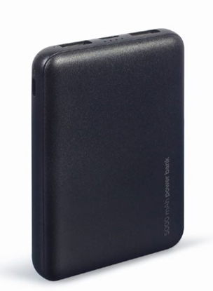Attēls no Enerģijas krātuve Gembird PB05-02 5000 mAh Black