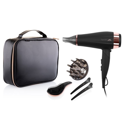 Picture of ETA | Hair Care Gift Set | ETA732090020 Fenité | 2200 W | Number of temperature settings 3 | Ionic function | Diffuser nozzle | Black Edition