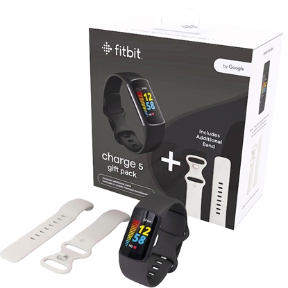 Attēls no Smartband Fitbit Charge 5 Czarny + biały pasek
