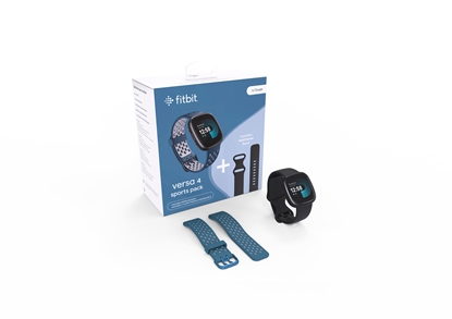Picture of Fitbit Versa 4 Sports Pack, black/sapphire