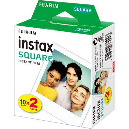 Attēls no Fujifilm | Instax Square Glossy Instant film (2x10pl) | 86 x 72 mm | Image dimensions: 62 × 62 mm | Quantity 20