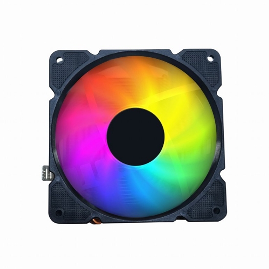 Picture of Gembird CPU-HURACAN-ARGB-X140 CPU cooling fan, 12 cm, 100 W, multicolor LED, 4 pin