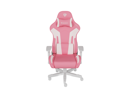 Attēls no Genesis mm | Backrest upholstery material: Eco leather, Seat upholstery material: Eco leather, Base material: Nylon, Castors material: Nylon with CareGlide coating | Gaming Chair Nitro 710 Pink/White