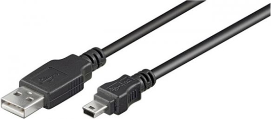 Picture of Goobay | USB 2.0 Hi-Speed cable | USB-A to mini-USB USB 2.0 male (type A) | USB 2.0 mini male (type B, 5-pin)