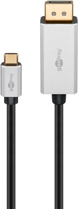 Picture of Goobay USB-C to DisplayPort Adapter Cable 60176 2 m, Silver/Black, DisplayPort, Type-C