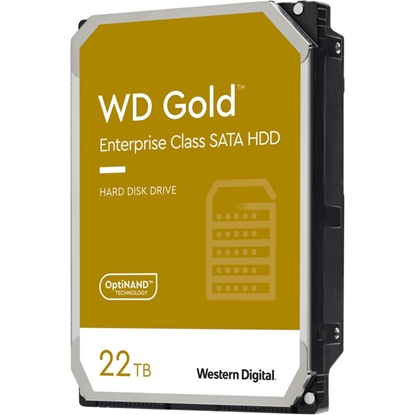 Изображение HDD|WESTERN DIGITAL|Gold|22TB|SATA|512 MB|7200 rpm|3,5"|WD221KRYZ