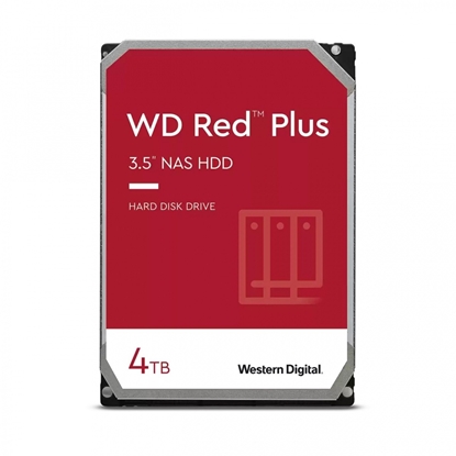 Attēls no HDD|WESTERN DIGITAL|Red Plus|4TB|SATA|256 MB|5400 rpm|3,5"|WD40EFPX