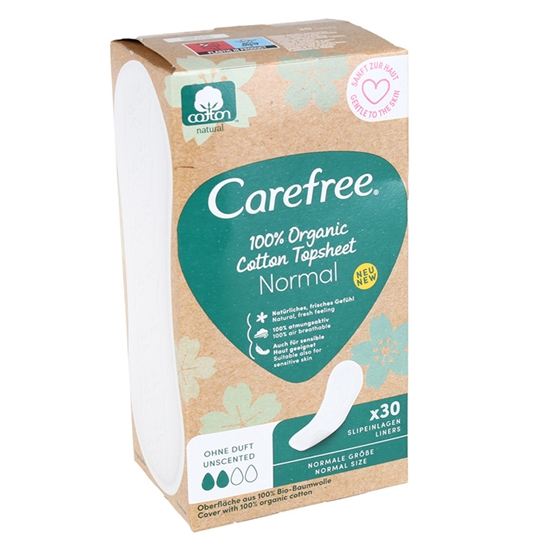 Picture of Hig.ieliktnīši Carefree Normal Organic 30gab.