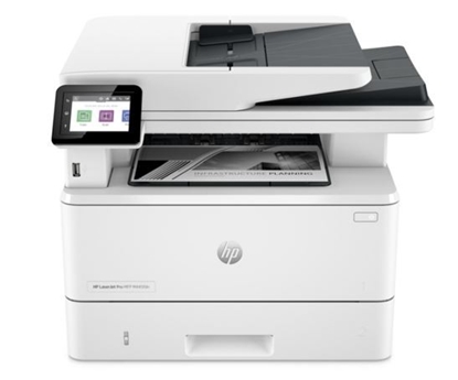 Attēls no HP LaserJet Pro MFP 4102fdn Printer, Black and white, Printer for Small medium business, Print, copy, scan, fax, Instant Ink eligible; Print from phone or tablet; Automatic document feeder; Two-sided printing