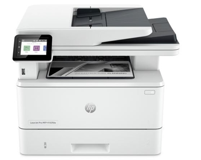 Picture of HP LaserJet Pro MFP 4102fdw Printer, Black and white, Printer for Small medium business, Print, copy, scan, fax, Wireless; Instant Ink eligible; Print from phone or tablet; Automatic document feeder