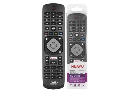 Attēls no HQ LXH1285 TV remote control PHILIPS LCD / LED / NETFLIX RM-L1285 Black