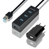Picture of I/O HUB USB3.0 4PORT CHARGING/W/AC 1.2M HUE-S2BP AXAGON
