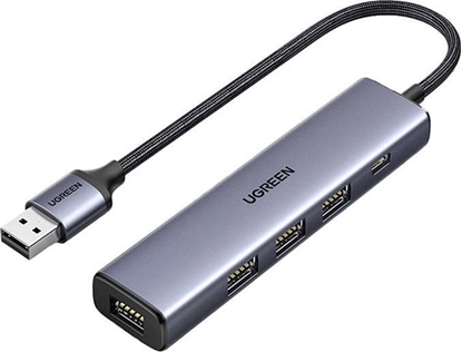 Attēls no HUB USB Ugreen CM473 1x USB-C  + 4x USB-A 3.0 (UGR1320)