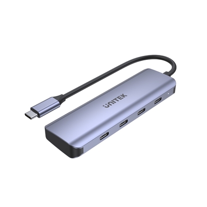 Attēls no HUB USB-C 3.1; 4x USB-C; 5 Gbps; kabel 15cm; H1107K