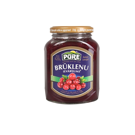Picture of Ievārījums Pūre brūkleņu 420g