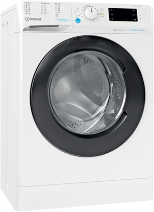 Attēls no INDESIT | BWSE 71295X WBV EU | Washing machine | Energy efficiency class B | Front loading | Washing capacity 7 kg | 1200 RPM | Depth 43.5 cm | Width 59.5 cm | Display | Big Digit | White