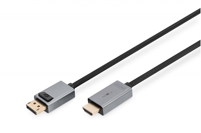Изображение Digitus 4K DisplayPort Adapter Cable, DP - HDMI Type A