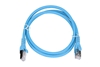Изображение Kabel sieciowy LAN Patchcord CAT.6A S/FTP 1m 10G foliowana skręcona para, miedziany