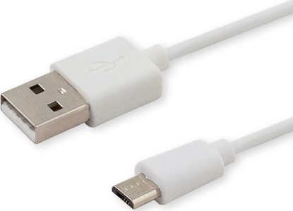 Attēls no Kabel USB Savio USB-A - microUSB 1 m Biay (SAVIO CL-123)