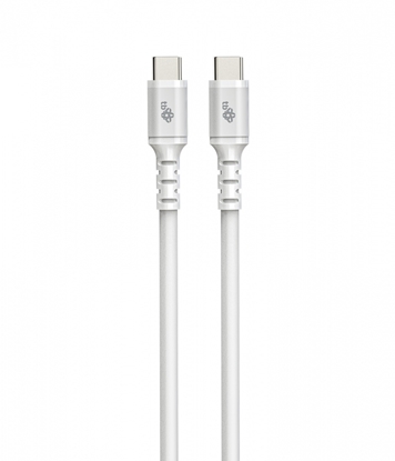 Picture of Kabel USB C - USB C 1 m. silikonowy biały
