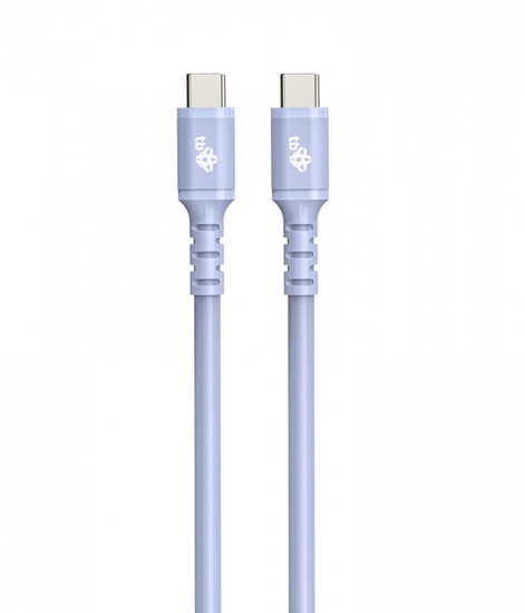 Изображение Kabel USB C - USB C 1m silikonowy fioletowy 