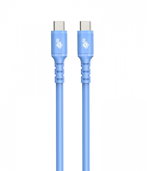 Изображение Kabel USB C - USB C 1m silikonowy niebieski 
