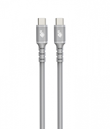 Attēls no Kabel USB C - USB C 1m silikonowy szary 
