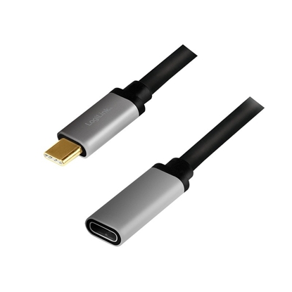 Изображение Kabel USB-C M/F,4K/60Hz aluminiowy 0.5m 
