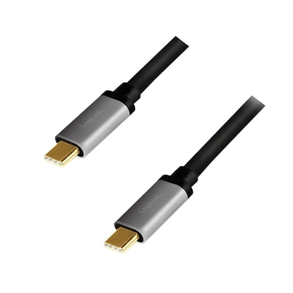 Изображение Kabel USB-C M/M, 4K/60 Hz, PD aluminiowy 1m 
