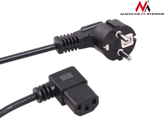 Picture of Kabel zasilajcy Maclean MCTV-802 3-pin 1.5m wtyk EU