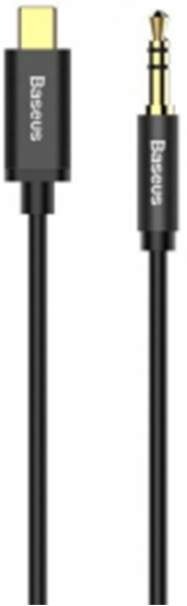 Picture of Kabelis Baseus USB Type-C Male - 3.5mm Male 1.2m Black