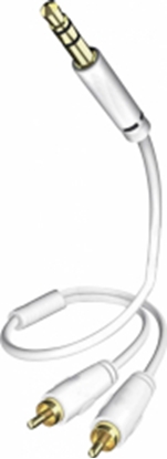 Picture of Kabelis Inakustik 3.5mm - 2 x RCA 7.5m White