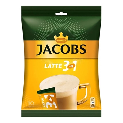 Picture of Kafija šķīst.Jacobs Cafe Latte 12.5gx10gab.
