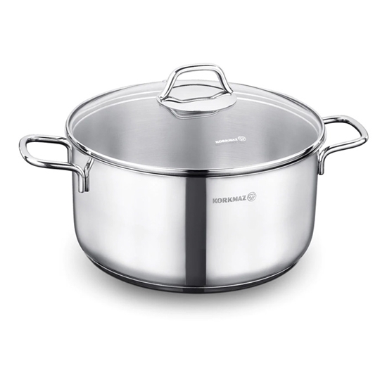 Picture of Katls Perla 20cm, 3.5L, ar stikla vāku, nerūs.tēr., indukcij