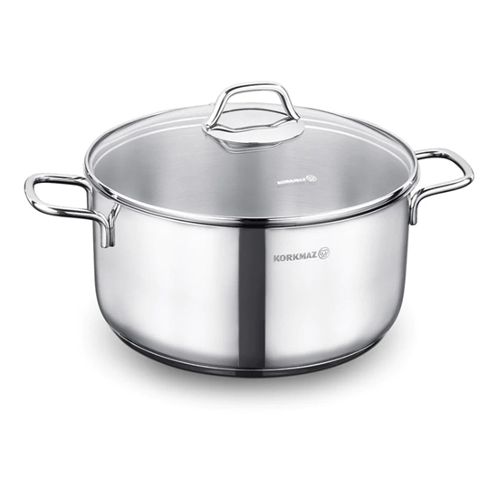 Picture of Katls Perla 24cm, 5.5L, ar stikla vāku, nerūs.tēr., indukcij